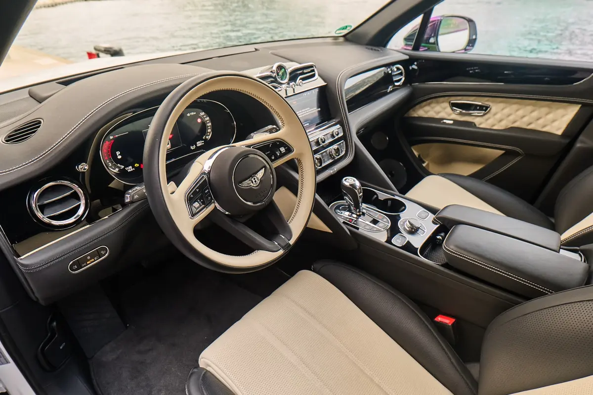 Bentley Bentayga V8-S 2024, rear view — Rome Luxury Cars, Rome. Bentley Bentayga V8-S in Rome Renting the 2024 Bentley Bentayga V8-S in Rome provides a…